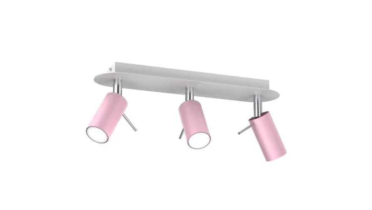 Lampa sufitowa PRESTON PINK/WHITE 3x mini GU10 MLP7628 Milagro