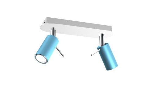 Lampa sufitowa PRESTON BLUE/WHITE 2x mini GU10 MLP7623 Milagro