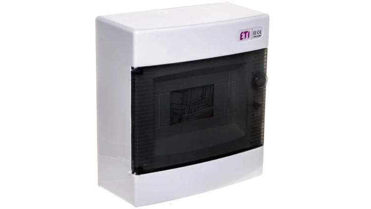 Rozdzielnica modułowa 1x8 natynkowa drzwi dymne / IP 40 400V AC / ECT8PT 001101000