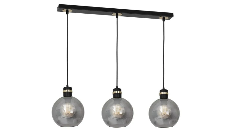 Lampa wisząca OMEGA BLACK / GOLD 3xE27 MLP6531 Milagro