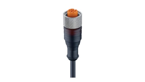 Kabel konfekcjonowany jednostronnie złącze M12 żeńskie proste 3-pinowe z gwintem samoblokującym RKT PUR 4-3-224/10 M