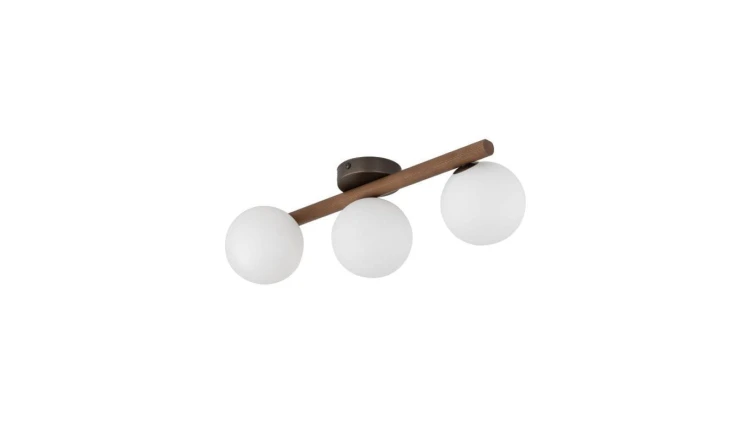 Lampa sufitowa do salonu ESTERA WOOD ORZECH, szklane klosze na G9 10271 TK Lighting