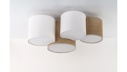 Lampa sufitowa boho z czterema kloszami MONA JUTA na E27 5908 TK Lighting