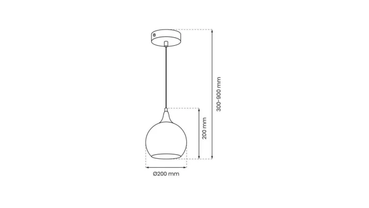 Lampa sufitowa z 6 okrągłymi kloszami z transparentnego szkła i złotymi dodatkami FAIRY 10071 TK Lighting