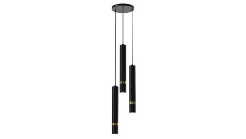 Lampa wisząca JOKER BLACK/GOLD 3xGU10 MLP8918 Milagro