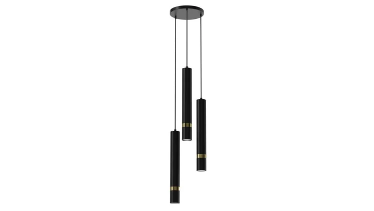 Lampa wisząca JOKER BLACK/GOLD 3xGU10 MLP8918 Milagro