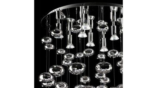 Lampa wisząca TIZI z imponującym drucianym kloszem na E27 K-3408 CZARNY Kaja Lighting