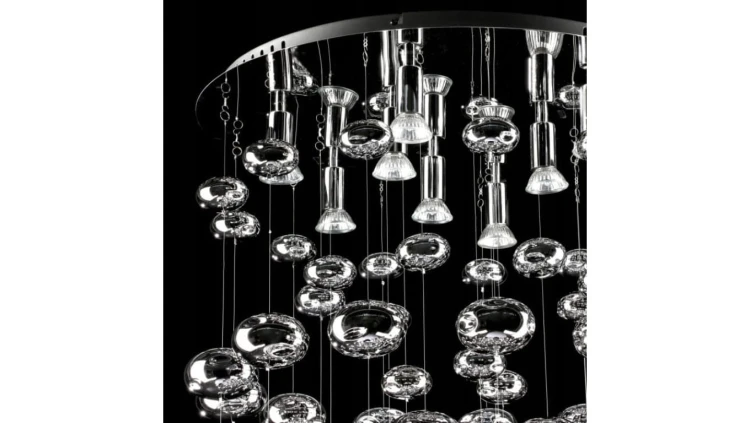Lampa wisząca TIZI z imponującym drucianym kloszem na E27 K-3408 CZARNY Kaja Lighting
