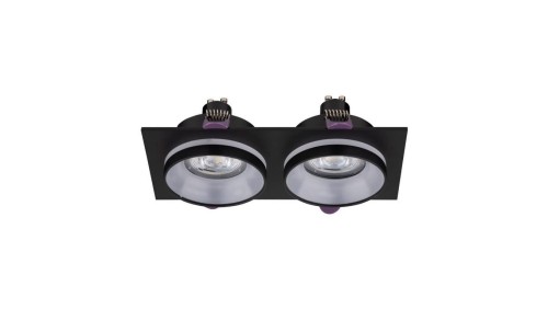 Lampa sufitowa czarna oczko wpuszczane JET BLACK EYE 2* GU 10 6925 TK Lighting