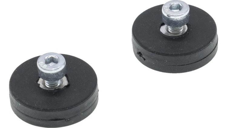 AE000031 Akcesoria do świateł, 2x magnes, Ø22mm, neodymowy, gwint wewnętrzny M4, guma