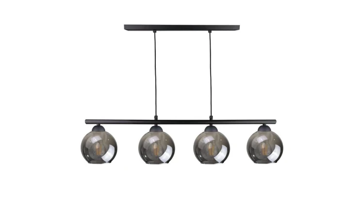 Lampa wisząca nowoczesna 4xE27 MINOR BLACK LONG