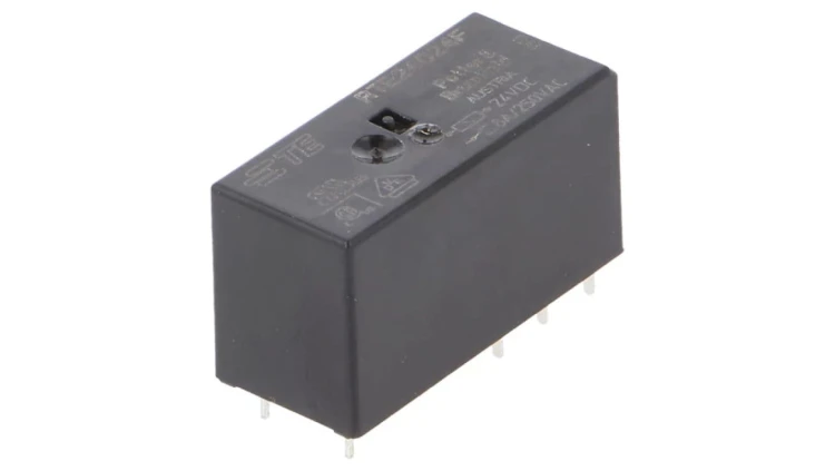 RTE24024F Przekaźnik elektromagnetyczny DPDT Ucewki 24VDC 8A 8A/250VAC