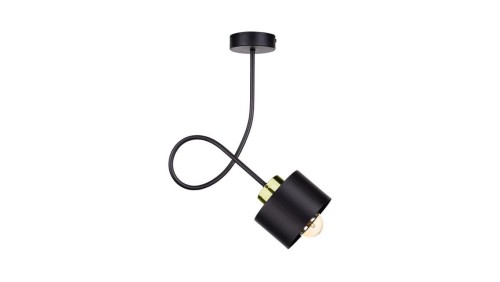 Lampa sufitowa nowoczesna 1xE27 SIMPLY BLACK/GOLD