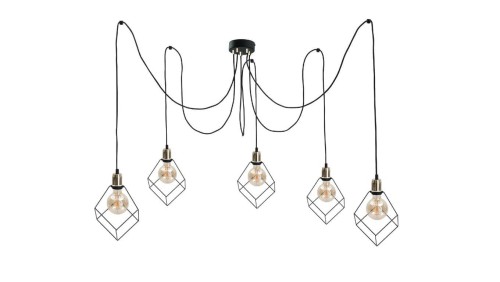 Lampa wisząca 5xE27 RUBEN GOLD