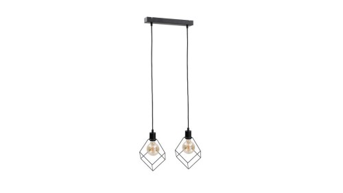 Lampa wisząca loftowa 2xE27 RUBEN BLACK