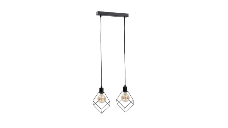 Lampa wisząca loftowa 2xE27 RUBEN BLACK