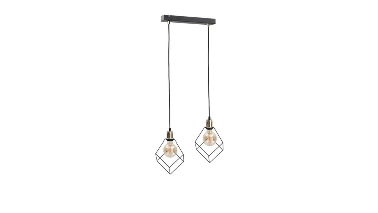 Lampa wisząca loftowa 2xE27 RUBEN GOLD