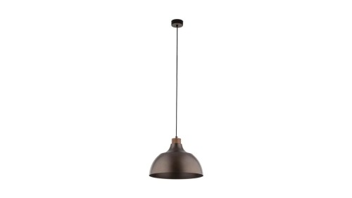 Lampa wisząca CAP BROWN w stylu rustykalnym, stalowy brązowy klosz z gwintem E27 6926 TK Lighting