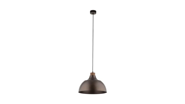 Lampa wisząca CAP BROWN w stylu rustykalnym, stalowy brązowy klosz z gwintem E27 6926 TK Lighting