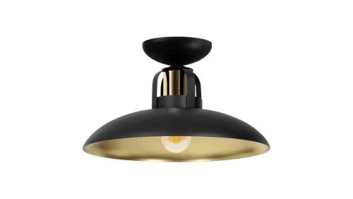 Lampa sufitowa FELIX BLACK/GOLD 1xE27 MLP8905 Milagro
