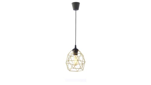 Lampa wisząca klosz klatka GALAXY BLACK/GOLD 1 PŁ MAŁA 3456 TK Lighting