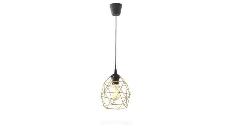 Lampa wisząca klosz klatka GALAXY BLACK/GOLD 1 PŁ MAŁA 3456 TK Lighting