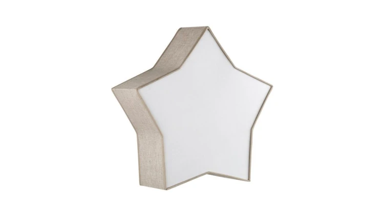 Lampa sufitowa plafon kolor lniany gwiazdka STAR LINEN 2xE27 5958 TK Lighting