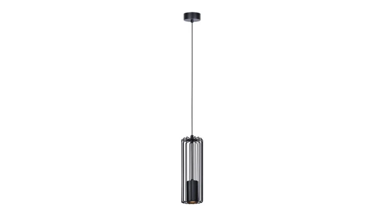 Lampa wisząca FALCON z drucianym czarnym kloszem klatką na GU10 K-4930 Kaja Lighting