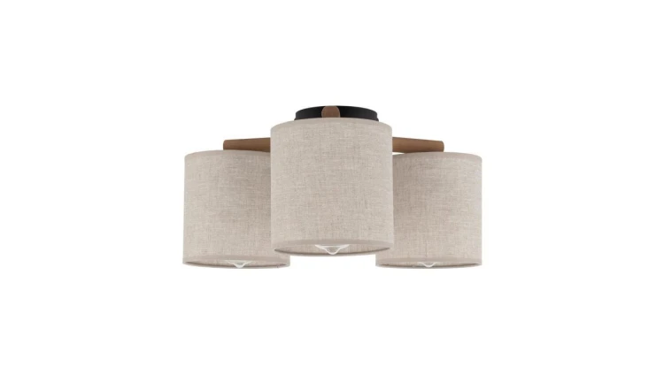 Lampa sufitowa DEVA kolor Czarny / jasne drewno 6865 TK Lighting
