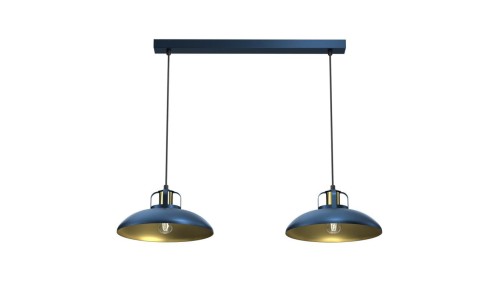 Lampa wisząca FELIX NAVY BLUE/GOLD 2xE27 MLP7715 Milagro