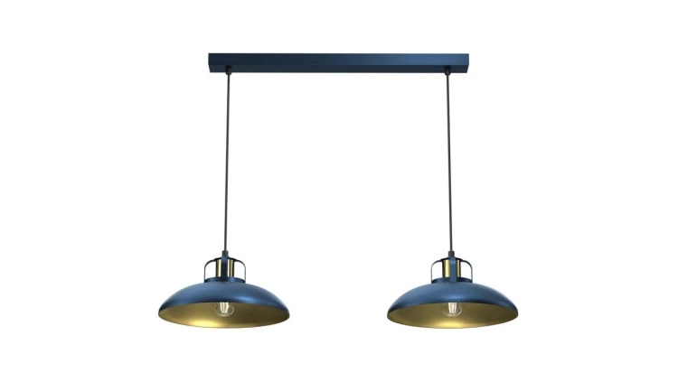 Lampa wisząca FELIX NAVY BLUE/GOLD 2xE27 MLP7715 Milagro
