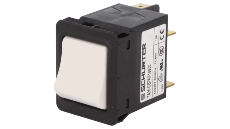 TA35-CBTWF100C0 Wyłącznik nadprądowy Iznam: 10A Uznam: 240VAC 60VDC DPST Bieguny: 2
