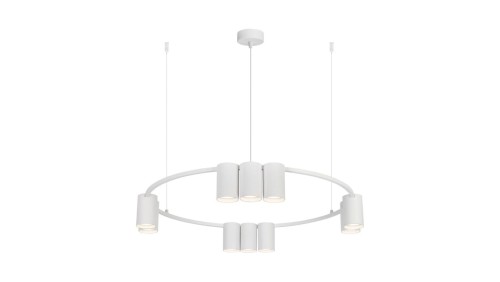 Lampa wisząca (koło) GENESIS WHITE 10xGU10 ML0374 Milagro