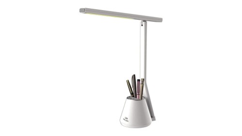 Lampka biurkowa KIKI LED, barwa światła regulowana, organizer K-BL1066 BIAŁY Kaja Lighting