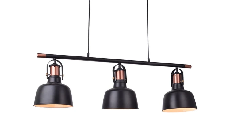 Lampa Spot GU10 Czarny z serii MILE BLACK długi downlight natynkowy 30cm GU10 do kuchni K-4406 Kaja Lighting