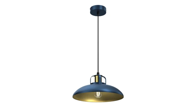 Lampa wisząca FELIX NAVY BLUE/GOLD 1xE27 MLP7714 Milagro