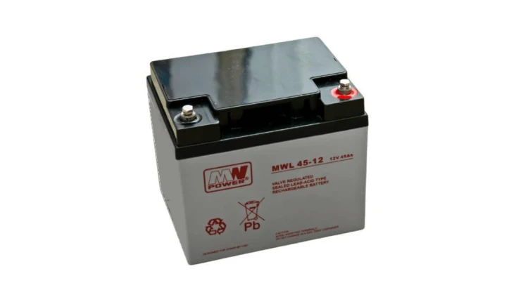 MWL 45-12 Akumulator AGM 12V 45Ah 10-12lat żywotności MW Power