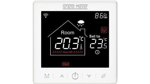Programowalny termostat Grand Meyer SN-10 z Wi-Fi (biały)