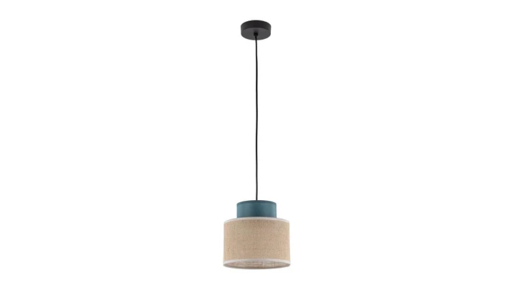 Lampa wisząca z podwójnym kloszem DUO JUTA GREEN na E27 3257 TK Lighting