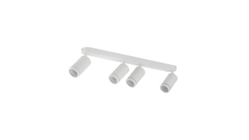 Lampa sufitowa biała 4x reflektorki na listwie JET WHITE 4*GU10 6917 TK Lighting