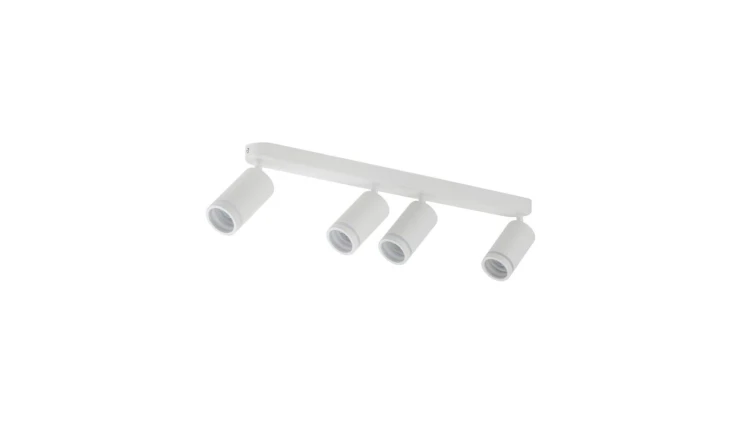 Lampa sufitowa biała 4x reflektorki na listwie JET WHITE 4*GU10 6917 TK Lighting