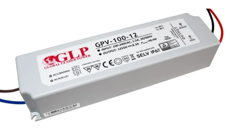 GPV-100-15 Zasilacz LED 100W 15V/6,7A IP67 hermetyczny
