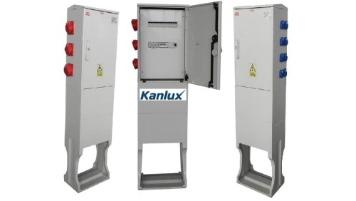 ROZDZIELNICA BUDOWLANA NA FUNDAMENCIE (8X2P+Z, 2X16A/5P, 1X32A/5P) RB40x60-K40-00128Z-FL-KANLUX