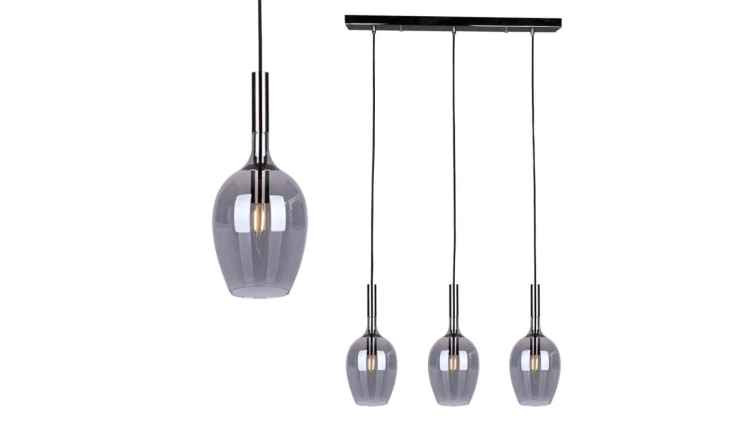 Lampa wisząca LUGANO SMOKED 3xE14 ML8814 Milagro