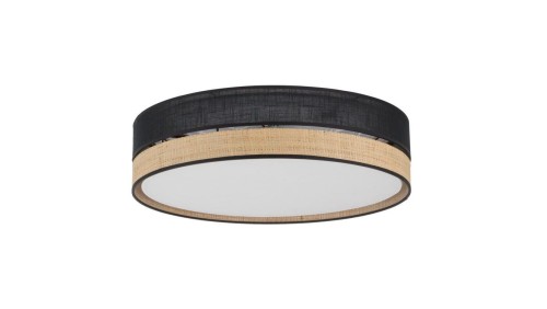 Lampa sufitowa czarna plafon 45cm średnicy PAGLIA NEW BLACK 4xE27 4763 TK Lighting
