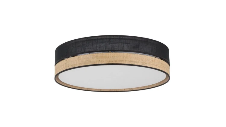 Lampa sufitowa czarna plafon 45cm średnicy PAGLIA NEW BLACK 4xE27 4763 TK Lighting