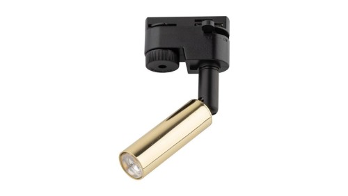 Lampa reflektor na szynę TRACER 1 obwodowy Czarny / złoty 6616 TK Lighting