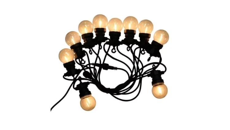 GIRLANDA OGRODOWA LED 5 METRÓW 10 ŻARÓW 0,4W 3000K 350LM V-TAC FILAMENT