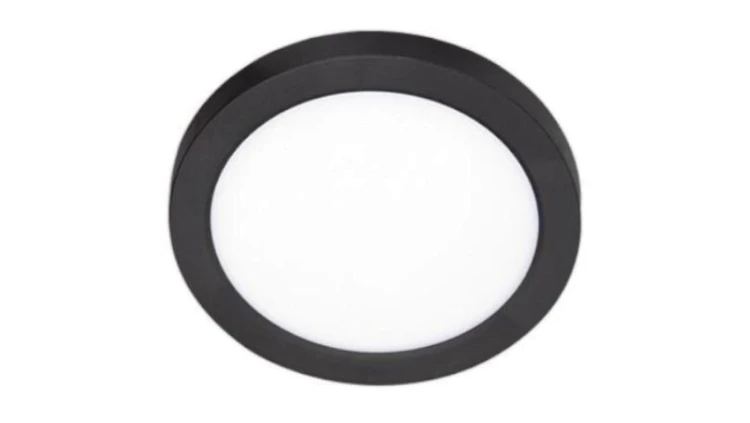 Plafon okrągły natynkowy / podtynkowy LED 2w1 12W 1350lm 4000K IP20 czarny XUDO