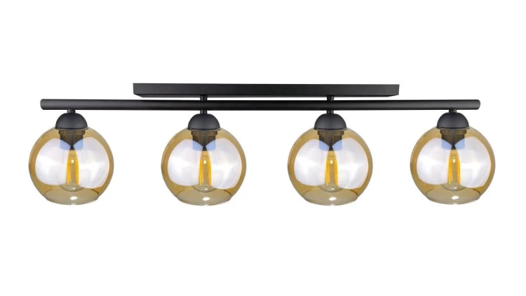 Lampa sufitowa nowoczesna 4xE27 AMARUS BLACK